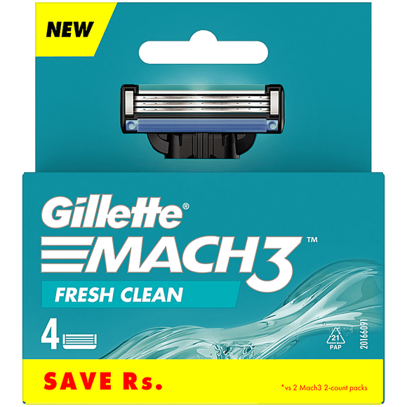 شفرات استبدال رجالية Gillette Mach3 ( 4 قطع)