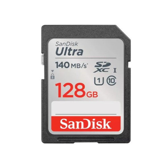 بطاقة ذاكرة SanDisk Ultra (128GB) SDXC 140MB/s