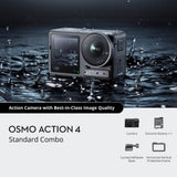 dji OSMO ACTION 4 STANDARD COMBO - بكج كاميرا اوزمو اكشين 4 ستاندرد