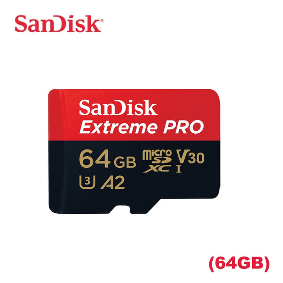 بطاقة ذاكرة SanDisk Extreme Pro MicroSDXC 200MB/s A2 C10 V30 UHS-I (64GB)