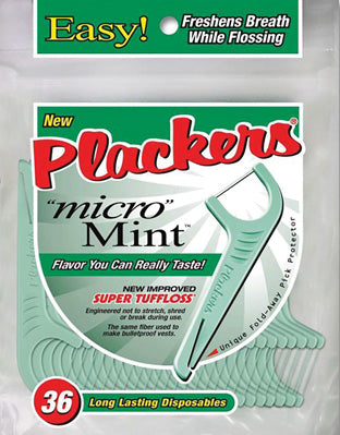 خيط Plackers Micro Mint لتنظيف الأسنان