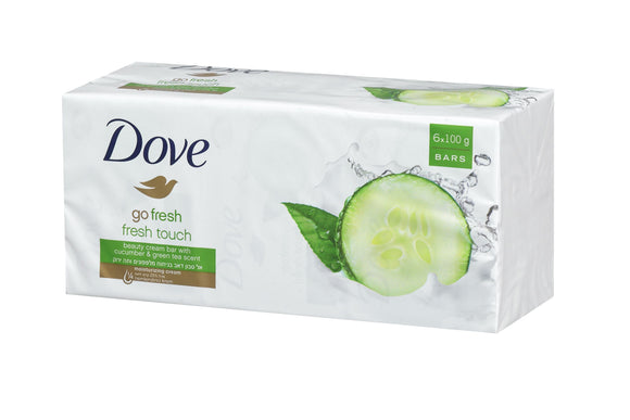 صابون Dove Go Fresh للجسم بخلاصة الخيار والشاي الاخضر (6 قطع)