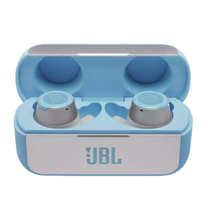 سماعات JBL Reflect Flow TWS لا سلكية باللون الأبيض والأزرق