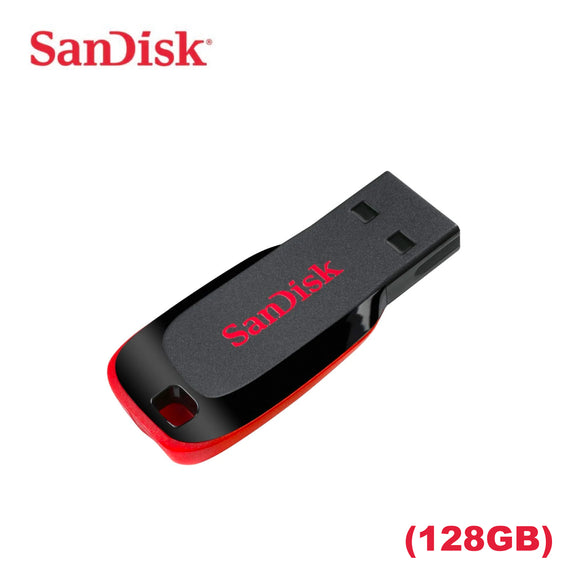USB 2.0 SanDisk Cruzer Blade  ذاكرة فلاش (128GB)