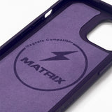 غطاء هاتف Grip Case Matrix  لأجهزة آيفون 15 باللون البنفسجي