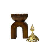 مبخرة بقاعدة خشبية - عجيب