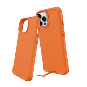 غطاء هاتف Grip Case Matrix  لأجهزة آيفون 15 Pro باللون البرتقالي