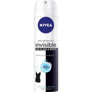 سبراي مزيل عرق NIVEA Black & White Invisible Pure  (150 مل)