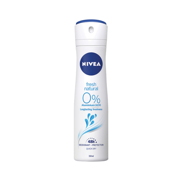 سبراي مزيل لرائحة العرق  Nivea Fresh Natural (150 مل)