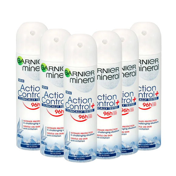 سبراي مزيل عرق Action Control + Clincally Tested Antiperspirant (150 مل) 6 قطع