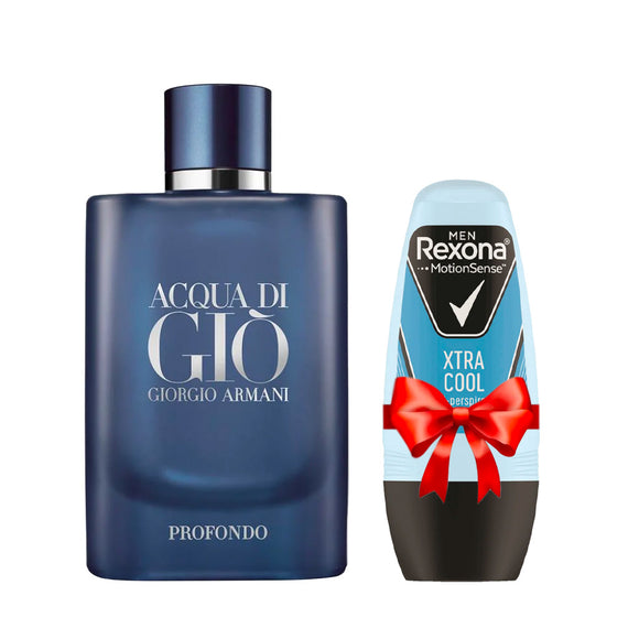 Acqua Di Gio Profondo EDP ( 125ml) + مزيل عرق من Rexona هدية مجانا
