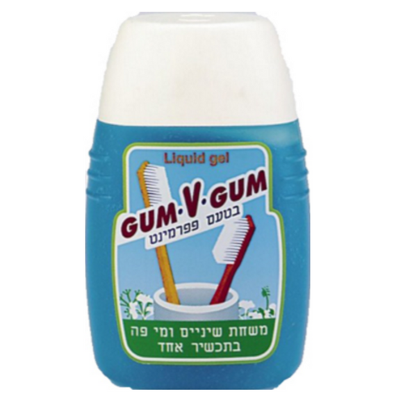 معجون أسنان وغسول الفم GUM V GUM 2 in 1 (120مل)