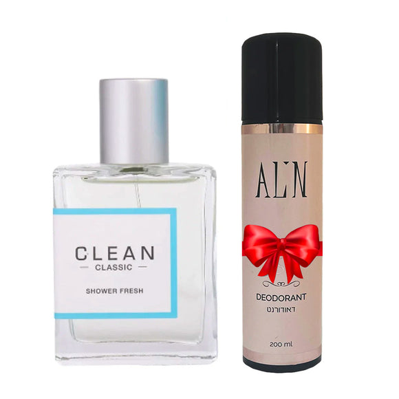 Clean Cool Cotton Shower Fresh EDP (60ml) + هدية Alin Si Deodorant (200 ml)