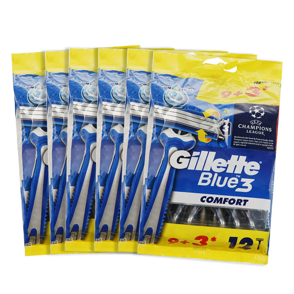 شفرة حلاقة  Gillette Blue 3 للرجال (72 شفرة ) 6 مجموعات