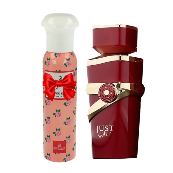 just anabi fragrance world  EDP (100 ml) +سبراي مزيل عرق penina rosenblum (150 مل) هدية مجانا