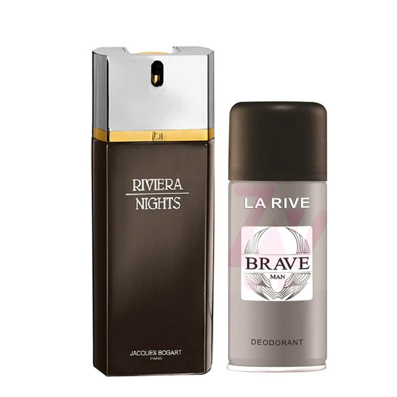 Riviera Nights EDT (100ml) + La Rive Brave Man Deodorant (150 mL)