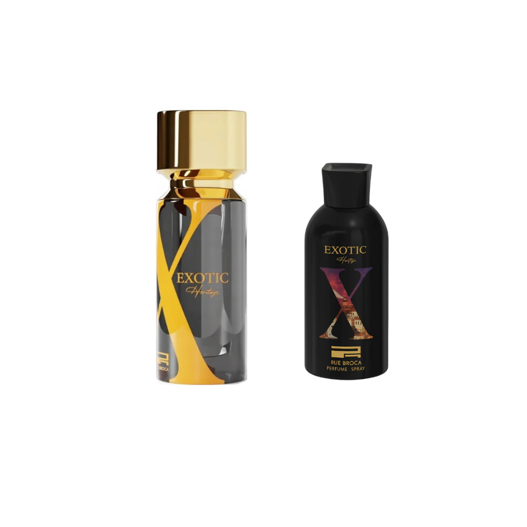 بكج Exotic Heritage Pour Homme EDP (100ml)  + Exotic Heritage Pour Homme  parfume Spray (250ml)