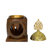 مبخرة بقاعدة خشبية