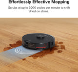 مكنسة وممسحة كهربائية روبوتية ذكية  Roborock S7 Maxv باللون الأسود