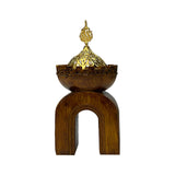 مبخرة بقاعدة خشبية - عجيب