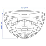 سلة منسوجة يدويا DJURTRÄNARE باللون الازرق (32×19 سم )