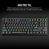 لوحة مفاتيح corsair K60 PRO TKL RGB Tenkeyless Optical-Mechanical Gaming