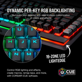 لوحة مفاتيح corsair K95 RGB PLATINUM XT Mechanical Gaming Keyboard CHERRY® MX SPEED