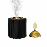 مبخرة باللون الأسود مخططة - عجيب