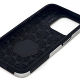 غطاء هاتف Grip Case Flex IX  لأجهزة آيفون 15 باللون الفضي