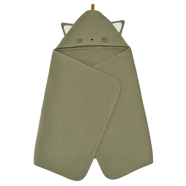 منشفة مع طاقية GULDVÄVARE (125×60 سم)