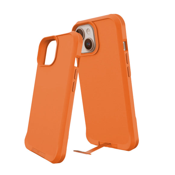 غطاء هاتف Grip Case Matrix  لأجهزة آيفون 15 باللون البرتقالي