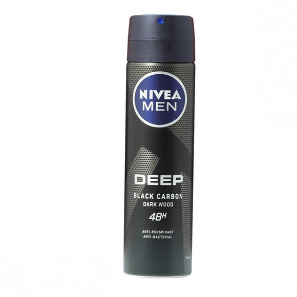 سبراي مزيل لرائحة العرق NIVEA Deep للرجال  (150 مل)