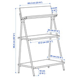 وحدة رفوف منظمةKRÖNIKÖR(91×35×60 سم) باللون الاحمر