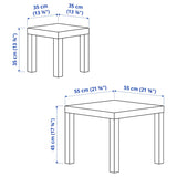 طاولة جانبية LACK (قطعتين)