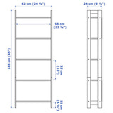 وحدة رفوف منظمة LAIVA (165*62 سم) باللون الاسود