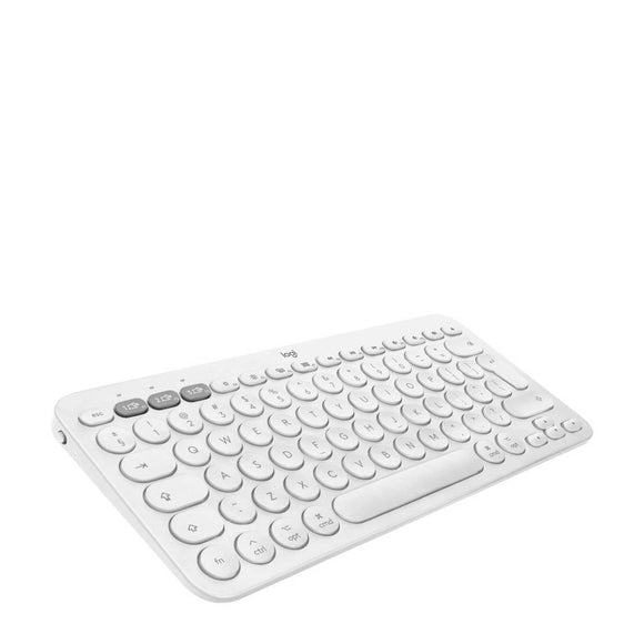 لوحة مفاتيح بلوتوث Logitech K380 لأجهزة Mac Multi Device باللون الأبيض