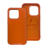 غطاء هاتف Grip Case Matrix  لأجهزة آيفون 15 باللون البرتقالي