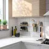علاقة للحمام / للمطبخ قابلة للتعليق باللون الأخضر 7×11 سم