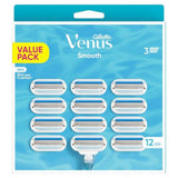 شفرات استبدال حلاقة نسائية Gillette Venus Smooth Razor( 12 شفرة استبدال ) - عجيب