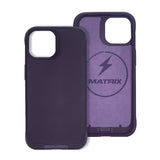 غطاء هاتف Grip Case Matrix  لأجهزة آيفون 15 Pro باللون البنفسجي