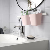 منظم مطبخ بلاستيكي (11×12 سم) باللون الوردي