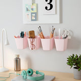 منظم مطبخ بلاستيكي (11×12 سم) باللون الوردي