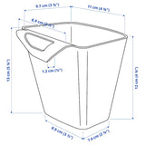 منظم مطبخ بلاستيكي (11×12 سم) باللون الوردي