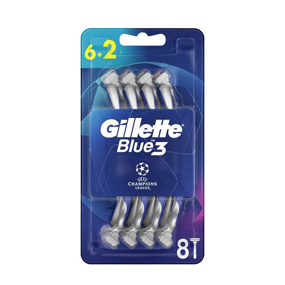شفرة حلاقة رجالية Gillette Blue 3 ( 8 شفرات )