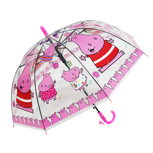 مظلة للأطفال باللون الوردي مع صافرة