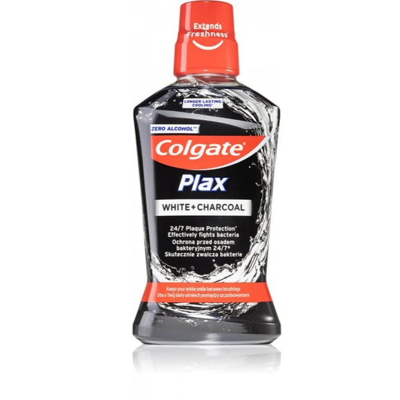 غسول للفم Colgate Plax White + Charcoal  (500 مل)