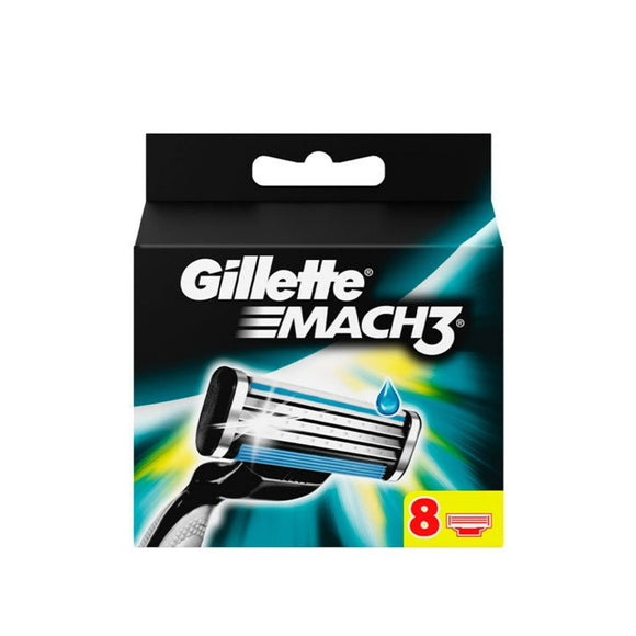 شفرة حلاقة رجالية Gillette Mach3 (8 شفرات استبدال)