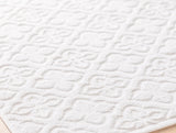منشفة قدمين قطنية باللون الأبيض50×70  سم