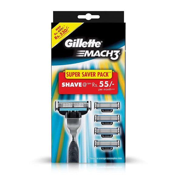 شفرة حلاقة Gillette Mach3 (5 شفرات استبدال)