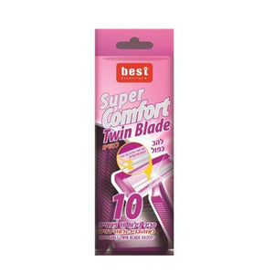 شفرات حلاقة نسائية Super Comfort Twin Blade ( 10 قطع)